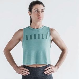 WOMEN'S XS MUSCLE TANK OIL BLUE *CROPPED